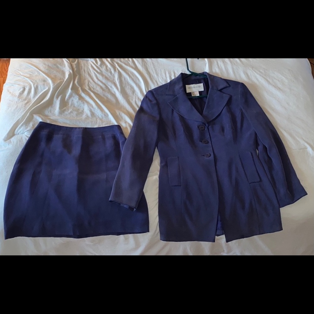 Hugo Buscati 100% Silk Vintage Suit Size 4 Petite